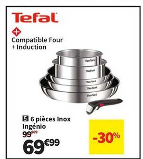 Dites adieu aux brûlures en cuisine : la batterie Tefal tous feux à seulement 59 € chez Conforama, une offre exceptionnelle à saisir !
