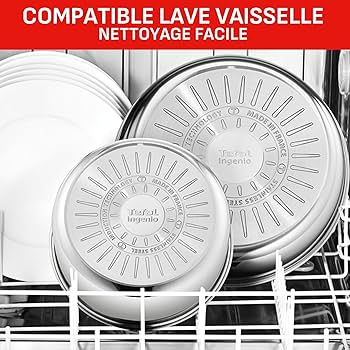 Révolutionnez vos plats : la batterie de cuisine Tefal en inox 10 pièces à seulement 54,80 € chez Auchan cette semaine!